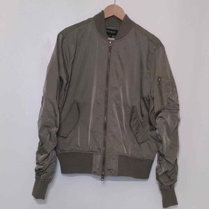 PACSUN Olive Green Bomber Jacket